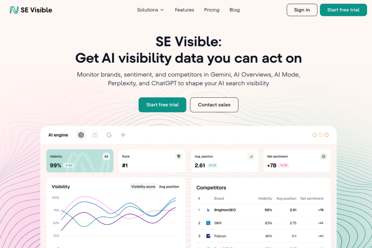 Screenshot placeholder: SE Visible dashboard